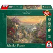 puzzle 3000 el. thomas kinkade, wioska z latarnią morską w