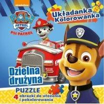 psi patrol. dzielna drużyna-układanka, kolorowanka