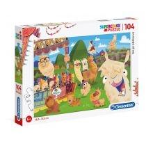 puzzle 104 el. supercolor. no probllama clementoni