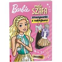 barbie. moja szafa. zmazywanki z naklejkami