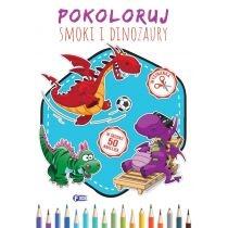 pokoloruj smoki i dinozaury