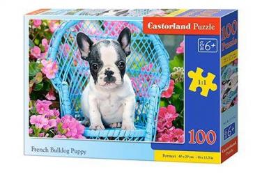 puzzle 100 buldog francuski szczeniak b-111152 -