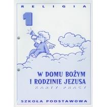 w domu bożym i rodzinie jezusa. karty pracy do religii. kla