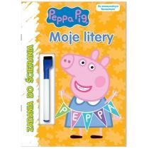 peppa pig. zadania do ścierania. moje litery