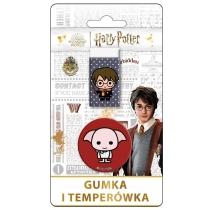 beniamin gumka + temperówka harry potter