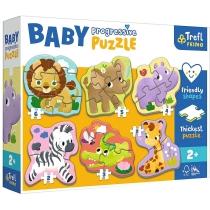 puzzle 2x3x4x5x6 el. baby progressive safari 44002 trefl