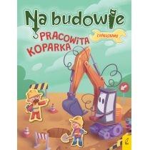 pracowita koparka. na budowie