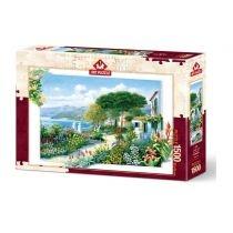 puzzle 1500 el. dom nad brzegiem morza artpuzzle