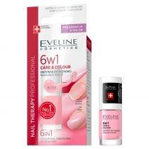 eveline cosmetics 6w1 care&colour odżywka do paznokci nadaj