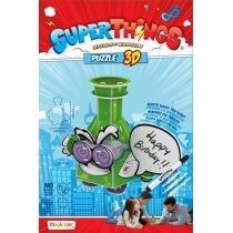 puzzle 3d superthings. figurka prof. k magic box