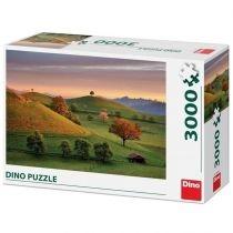 puzzle 3000 el. szwajcaria,widok na pola dino toys