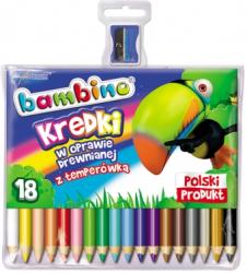 kredki bambino oł grube 18 kol+temper 0348 nn