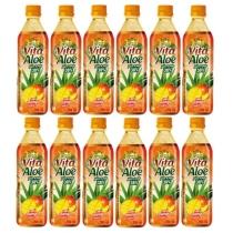 vita aloe napój z aloesem 38% mango zestaw 12 x 500 ml