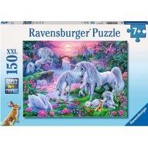 puzzle 150 el. jednorożec o zachodzie słońca ravensburger