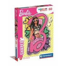 puzzle 60 el. super color barbie shaped clementoni