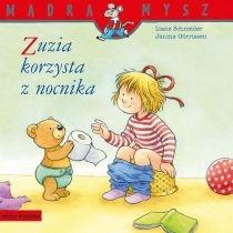 mądra mysz - zuzia. zuzia korzysta z nocnika