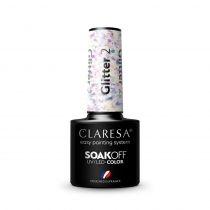 claresa soak off uv/led glitter lakier hybrydowy 2 5 g