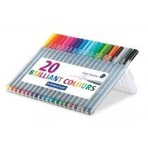 staedtler cienkopisy triplus trójkątne 0.3 mm 20 kolorów