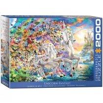 puzzle 2000 el. fantastyczne jednorożce eurographics