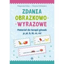 zdania obrazkowo-wyrazowe. materiał do terapii głosek p, p