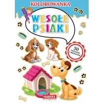 kolorowanka. wesołe psiaki