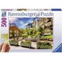 puzzle 500 el. lauterbrunnen szwajcaria ravensburger