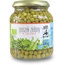 bio europa groszek zielony w zalewie (słoik) 350 g bio