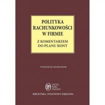 polityka rachunkowości w firmie z komentarzem do planu kont