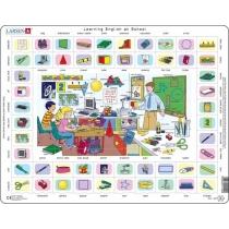 puzzle 70 el. ramkowe maxi learning english at school larsen