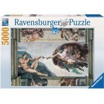 puzzle 5000 el. michał anioł. stworzenie adama ravensburge