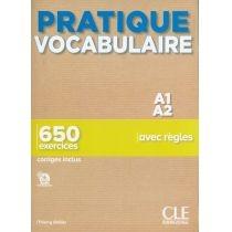 pratique vocabulaire. niveau a1-a2. livre + corrigés