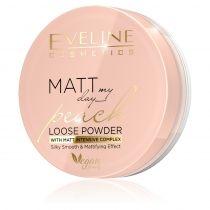 eveline cosmetics matt my day peach loose powder wygładzaj