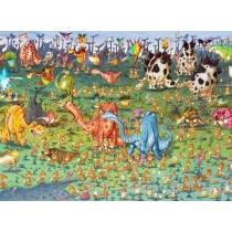 puzzle 2000 el. dinozaury. ruyer francois grafika