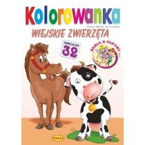 kolorowanka. wiejskie zwierzęta