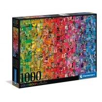 puzzle 1000 el. color boom. collage clementoni