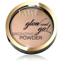 eveline cosmetics glow and go! bronzing powder puder brązuj