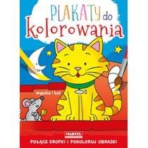 plakaty do kolorowania - myszka i kot