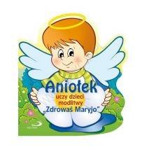 aniołek uczy dzieci modlitwy zdrowaś maryjo