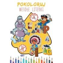 pokoloruj wesołe literki