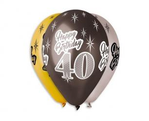 balony premium happy birthday 40 metal [6] 6902