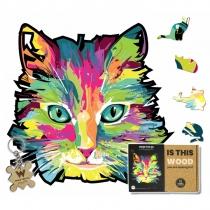 puzzle drewniane 230 el. kot, agile cat wood you do