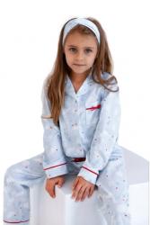 sensis white bear kids dł/r 110-128 piżama dziewczęca