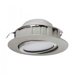 eglo 95856 pineda 1x6w led lampa wpuszczana nikiel