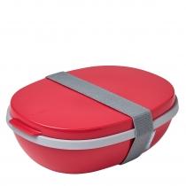 mepal lunchbox ellipse duo nordic red 107640074500