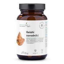 aura herbals reishi zarodniki 800 mg + witamina c suplement 