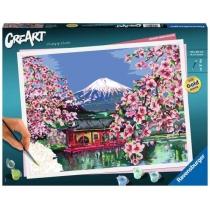 ravensburger creart premium: kwitnąca wiśnia w japonii