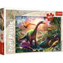 puzzle 100 el. 100 świat dinozaurów trefl