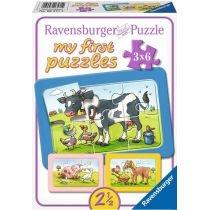 puzzle 3 x 6 el. zwierzaki ravensburger