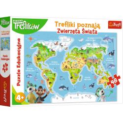 puzzle 48 edukacyjne trefliki poznają zwierzęta świata 15