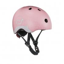 kask z odblaskami xxs-s dla dzieci 1-5 lat rose cat scootand